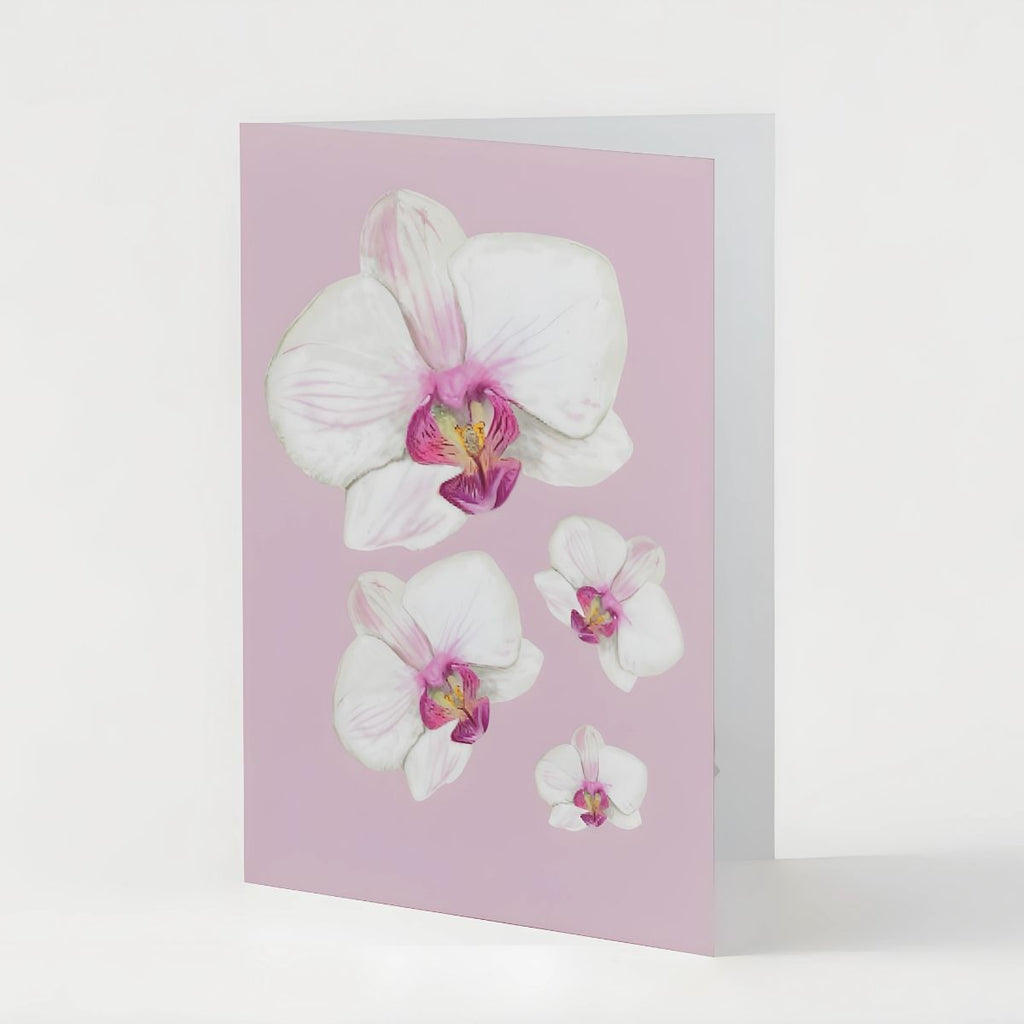 Tarjeta Orquidea Blanca