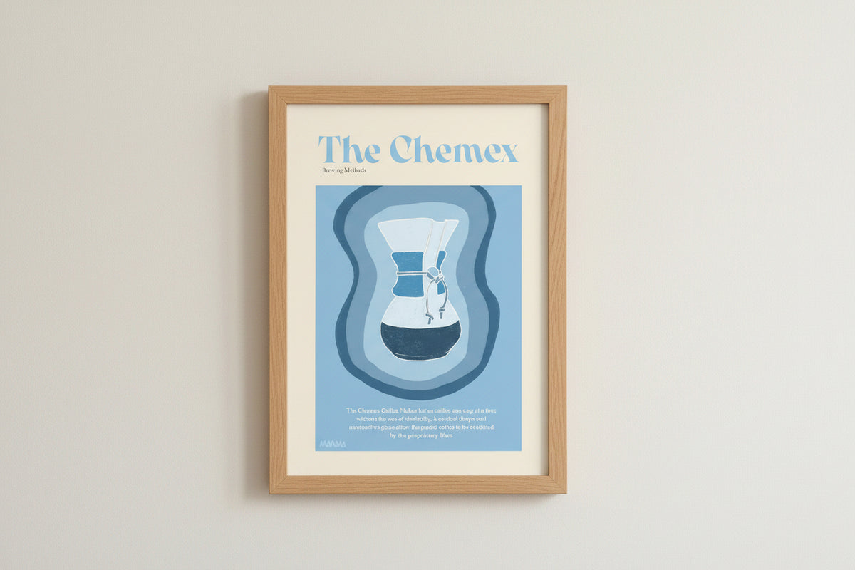 Lámina The Chemex | Póster de Café y Método de Filtrado
