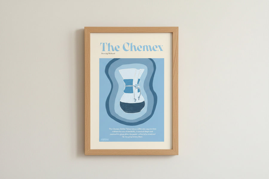 Lámina The Chemex | Póster de Café y Método de Filtrado